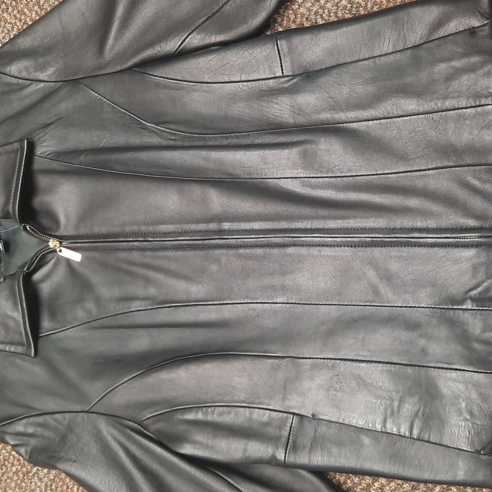 Ellen Tracy Genuine Leather Jacket - Picture 4 of 9